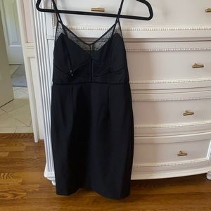 Lacy Peekaboo Black LBD Sexy Slit Back Dress